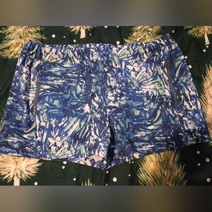 Reel Legends Blue and White Athletic Shorts